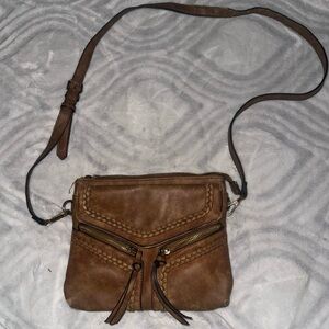 Brown Leather Crossbody Bag